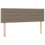 Cama box spring colchón y luces LED tela gris taupe 140x190 cm de vidaXL, Camas y somieres - Ref: Foro24-3133233, Precio: 436...