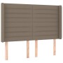 Cama box spring colchón y luces LED tela gris taupe 140x190 cm de vidaXL, Camas y somieres - Ref: Foro24-3138393, Precio: 519...
