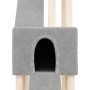 Rascador para gatos con postes de sisal gris claro 190 cm en Mobiliario para gatos | Comprar online en Foru.es