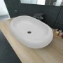 White ceramic oval washbasin 63x42 cm by vidaXL, Sinks - Ref: Foro24-140673, Price: 68,14 €, Discount: %