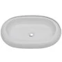 White ceramic oval washbasin 63x42 cm by vidaXL, Sinks - Ref: Foro24-140673, Price: 68,14 €, Discount: %