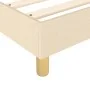 Box spring bed with cream fabric mattress 140x190 cm by vidaXL, Beds and slatted bases - Ref: Foro24-3144172, Price: 365,53 €...