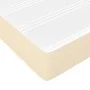 Box spring bed with cream fabric mattress 140x190 cm by vidaXL, Beds and slatted bases - Ref: Foro24-3144172, Price: 365,53 €...