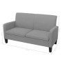 Conjunto de sofás de 2 piezas tela gris claro de vidaXL, Sofás - Ref: Foro24-278212, Precio: 573,66 €, Descuento: %