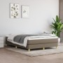 Cama box spring con colchón tela gris taupe 140x190 cm de vidaXL, Camas y somieres - Ref: Foro24-3144171, Precio: 390,52 €, D...