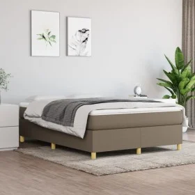 Boxspringbett mit taupegrauer Stoffmatratze 140x190 cm von vidaXL, Betten und Lattenroste - Ref: Foro24-3144518, Preis: 416,1...