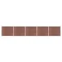 Set de panel de valla WPC marrón 872x146 cm de vidaXL, Paneles de vallas - Ref: Foro24-3070454, Precio: 1,00 €, Descuento: %