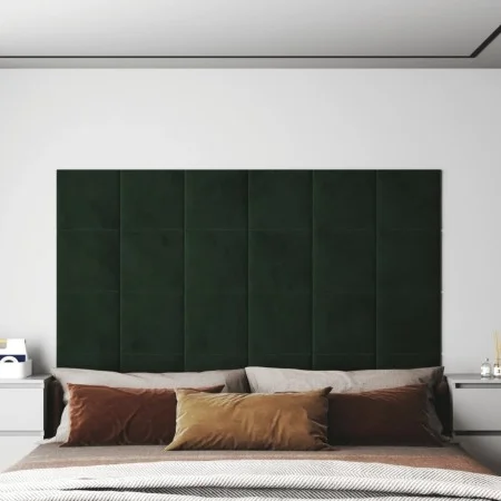 Wandpaneele 12 Stück dunkelgrüner Samt 30x30 cm 1,08m² von vidaXL, Wandverkleidung - Ref: Foro24-343809, Preis: 44,09 €, Raba...