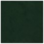 Paneles de pared 12 uds terciopelo verde oscuro 30x30 cm 1,08m² de vidaXL, Recubrimiento de paredes - Ref: Foro24-343809, Pre...