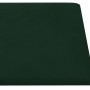Paneles de pared 12 uds terciopelo verde oscuro 30x30 cm 1,08m² de vidaXL, Recubrimiento de paredes - Ref: Foro24-343809, Pre...