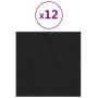 Wall panels 12 pcs black velvet 30x30 cm 1.08 m² by vidaXL, Wall covering - Ref: Foro24-343812, Price: 36,28 €, Discount: %