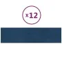 Paneles de pared 12 uds terciopelo azul 60x15 cm 1,08 m² by vidaXL, Wall covering - Ref: Foro24-343834, Price: 46,94 €, Disco...