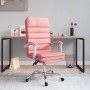 Silla de oficina reclinable masaje cuero sintético rosa de vidaXL, Sillas de oficina - Ref: Foro24-349731, Precio: 120,75 €, ...