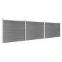 Graues WPC-Zaunplatten-Set 526 x 146 cm von vidaXL, Zaunpaneele - Ref: Foro24-3070456, Preis: 647,80 €, Rabatt: %