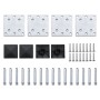 Set de panel de valla WPC gris 526x146 cm de vidaXL, Paneles de vallas - Ref: Foro24-3070456, Precio: 585,14 €, Descuento: %