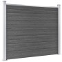 Set de paneles de valla WPC negro 699x146 cm de vidaXL, Paneles de vallas - Ref: Foro24-3070461, Precio: 770,03 €, Descuento: %