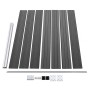 Set de paneles de valla WPC negro 699x146 cm de vidaXL, Paneles de vallas - Ref: Foro24-3070461, Precio: 770,03 €, Descuento: %