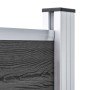 Set de paneles de valla WPC negro 699x146 cm de vidaXL, Paneles de vallas - Ref: Foro24-3070461, Precio: 770,03 €, Descuento: %