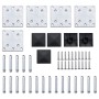 Set de paneles de valla WPC negro 699x146 cm de vidaXL, Paneles de vallas - Ref: Foro24-3070461, Precio: 770,03 €, Descuento: %