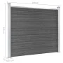 Set de paneles de valla WPC negro 699x146 cm de vidaXL, Paneles de vallas - Ref: Foro24-3070461, Precio: 822,39 €, Descuento: %