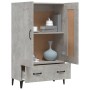 Aparador de madera contrachapada gris hormigón 70x31x115 cm de vidaXL, Aparadores - Ref: Foro24-812577, Precio: 92,32 €, Desc...