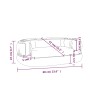 Cama para perros de espuma cuero sintético azul oscuro 60x42 cm de vidaXL, Camas para perros - Ref: Foro24-171313, Precio: 49...