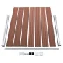 Set de panel de valla WPC marrón 526x146 cm de vidaXL, Paneles de vallas - Ref: Foro24-3070452, Precio: 871,62 €, Descuento: %