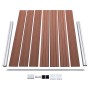 Set de panel de valla WPC marrón 526x146 cm de vidaXL, Paneles de vallas - Ref: Foro24-3070452, Precio: 783,38 €, Descuento: %