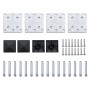 Set de panel de valla WPC marrón 526x146 cm de vidaXL, Paneles de vallas - Ref: Foro24-3070452, Precio: 783,38 €, Descuento: %