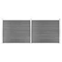 Gray WPC Fence Panel Set 353x146 cm by vidaXL, fence panels - Ref: Foro24-3070455, Price: 447,80 €, Discount: %
