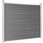 Gray WPC Fence Panel Set 353x146 cm by vidaXL, fence panels - Ref: Foro24-3070455, Price: 447,80 €, Discount: %