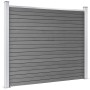Set de panel de valla WPC gris 353x146 cm de vidaXL, Paneles de vallas - Ref: Foro24-3070455, Precio: 412,43 €, Descuento: %
