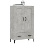 Aparador de madera contrachapada gris hormigón 70x31x115 cm de vidaXL, Aparadores - Ref: Foro24-812577, Precio: 92,32 €, Desc...