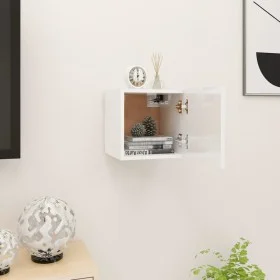 Muebles de salón de pared blanco brillo 30,5x30x30 cm de vidaXL, Muebles TV - Ref: Foro24-804499, Precio: 32,52 €, Descuento: %