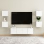 Muebles de salón de pared blanco brillo 30,5x30x30 cm de vidaXL, Muebles TV - Ref: Foro24-804499, Precio: 33,03 €, Descuento: %