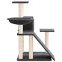 Rascador para gatos con postes de sisal gris oscuro 82 cm en Mobiliario para gatos | Comprar online en Foru.es