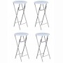 Mesas altas plegables 4 unidades MDF blancas de vidaXL, Mesas plegables - Ref: Foro24-60650, Precio: 198,66 €, Descuento: %