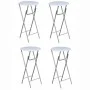 Mesas altas plegables 4 unidades MDF blancas de vidaXL, Mesas plegables - Ref: Foro24-60650, Precio: 178,29 €, Descuento: %