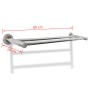 Toallero de acero inoxidable 2 tubos de vidaXL, Toalleros - Ref: Foro24-140335, Precio: 25,10 €, Descuento: %
