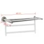 Toallero de acero inoxidable 2 tubos de vidaXL, Toalleros - Ref: Foro24-140335, Precio: 19,95 €, Descuento: %
