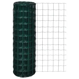 Green steel euro fence set 25x1.2 m by vidaXL, fence panels - Ref: Foro24-140580, Price: 74,61 €, Discount: %