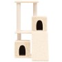 Rascador para gatos con postes de sisal color crema 82 cm en Mobiliario para gatos | Comprar online en Foru.es