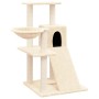 Rascador para gatos con postes de sisal color crema 82 cm en Mobiliario para gatos | Comprar online en Foru.es