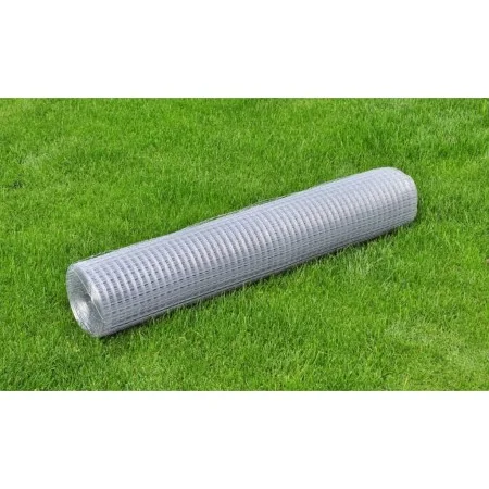 10x1m silberverzinktes Stahldrahtgeflecht von vidaXL, Zaunpaneele - Ref: Foro24-140427, Preis: 32,75 €, Rabatt: %