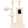 Rascador para gatos con postes de sisal color crema 82 cm en Mobiliario para gatos | Comprar online en Foru.es