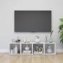 Muebles TV 4 uds madera contrachapada blanco brillo 37x35x37 cm de vidaXL, Muebles TV - Ref: Foro24-805518, Precio: 46,29 €, ...