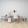 Muebles TV 4 uds madera contrachapada blanco brillo 37x35x37 cm de vidaXL, Muebles TV - Ref: Foro24-805518, Precio: 46,29 €, ...