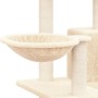 Rascador para gatos con postes de sisal color crema 82 cm en Mobiliario para gatos | Comprar online en Foru.es
