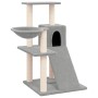 Rascador para gatos con postes de sisal gris claro 82 cm en Mobiliario para gatos | Comprar online en Foru.es