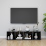 Muebles para TV 4 uds madera contrachapada gris 37x35x37 cm de vidaXL, Muebles TV - Ref: Foro24-805506, Precio: 51,18 €, Desc...